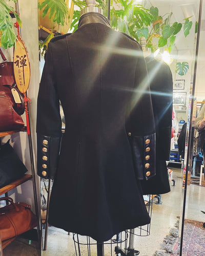 Vintage Cashmere and Leather Coat