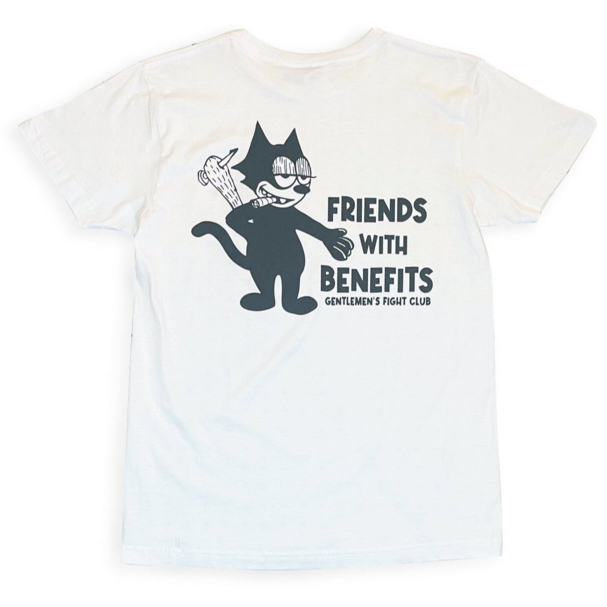 GFC 'Friends With Benefits'  LIGHTWEIGHT Short Sleeve T-Shirt White