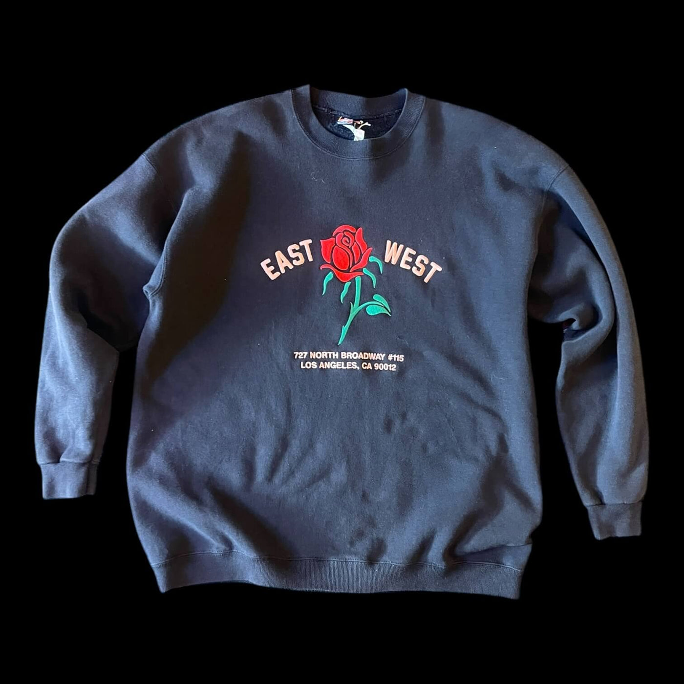 East West Rose Sweatshirt #9.1 Black XXLT