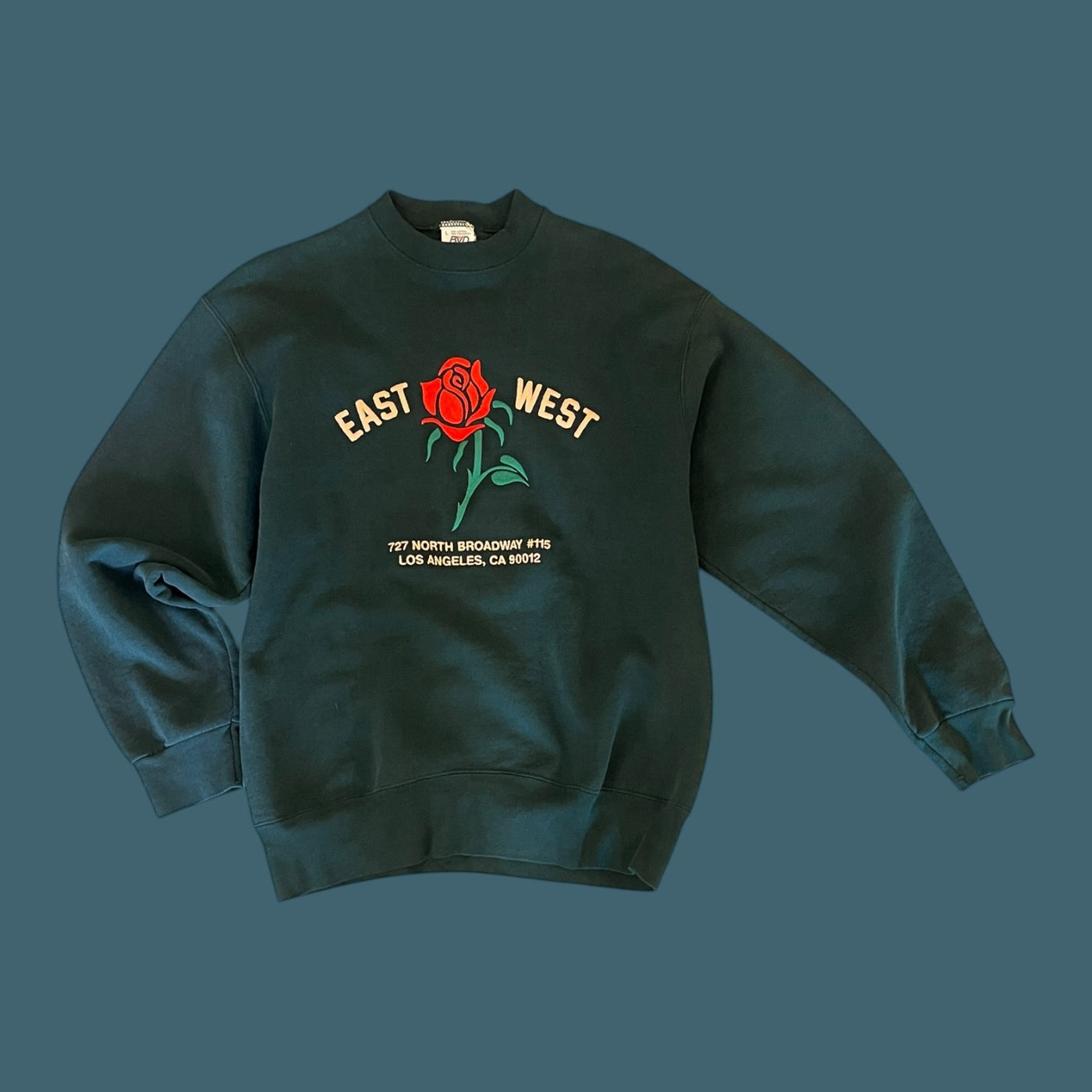 East West Rose Sweatshirt #9.3 Dark Green L