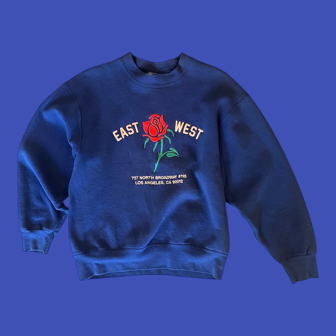 East West Rose Sweatshirt #9.4 Dark Blue M