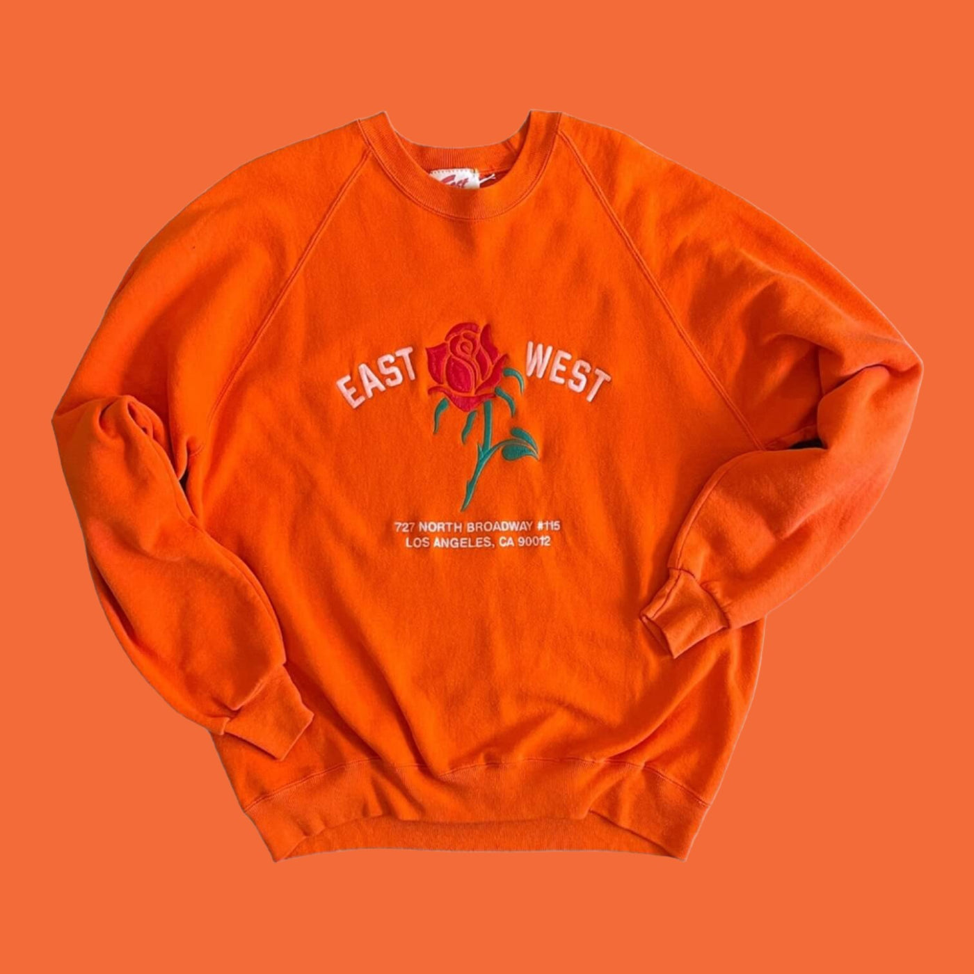 East West Rose Sweatshirt #8.11 Orange 2XL