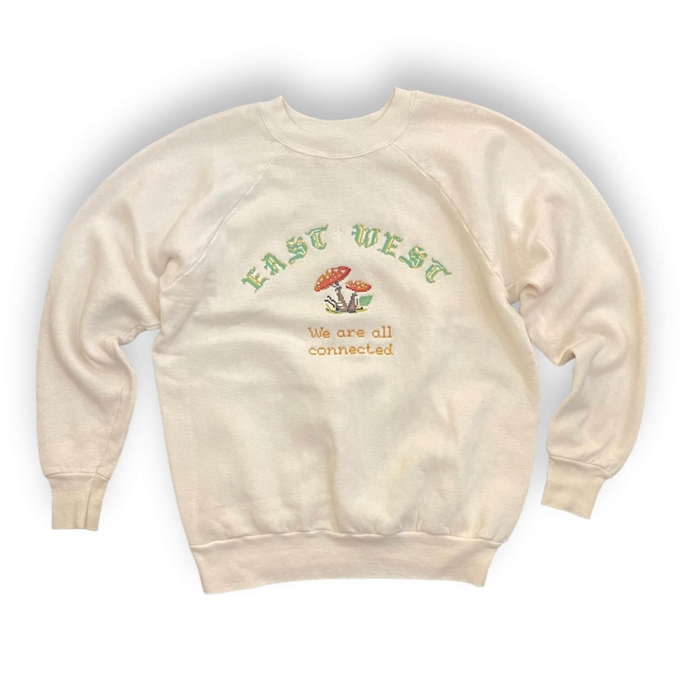 We Are All Connected Mushroom Sweatshirt #4.6 - White L