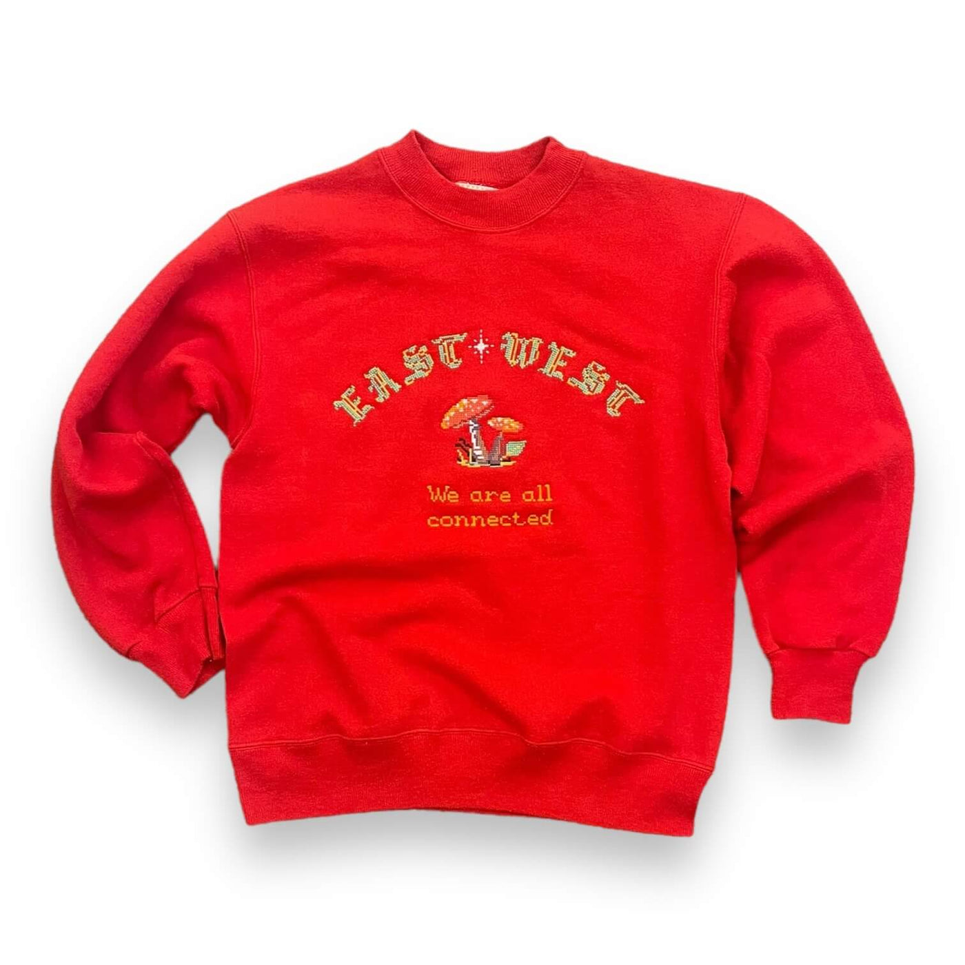 We Are All Connected Mushroom Sweatshirt #4.3 - Red S