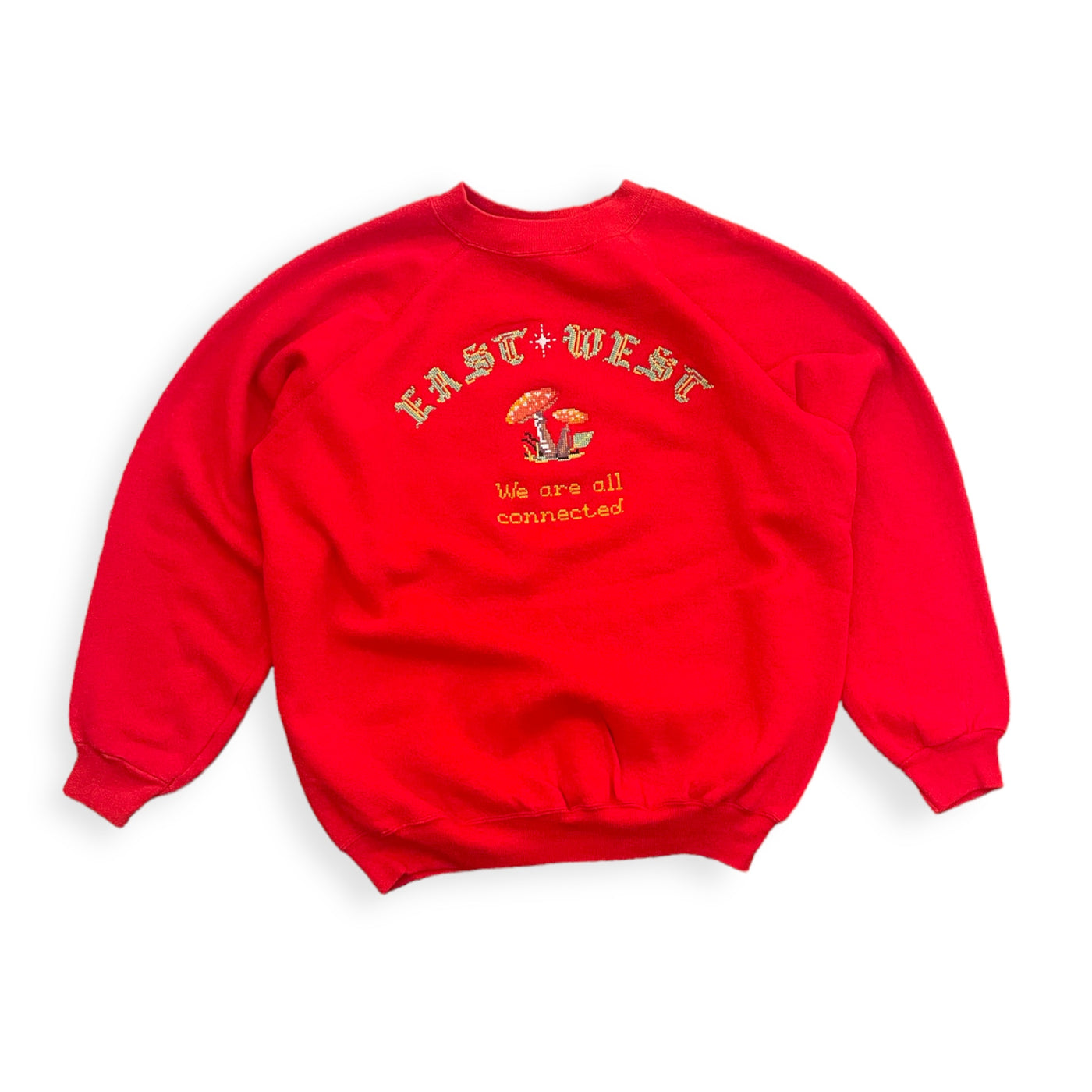 We Are All Connected Mushroom Sweatshirt #4.2 - Red XL